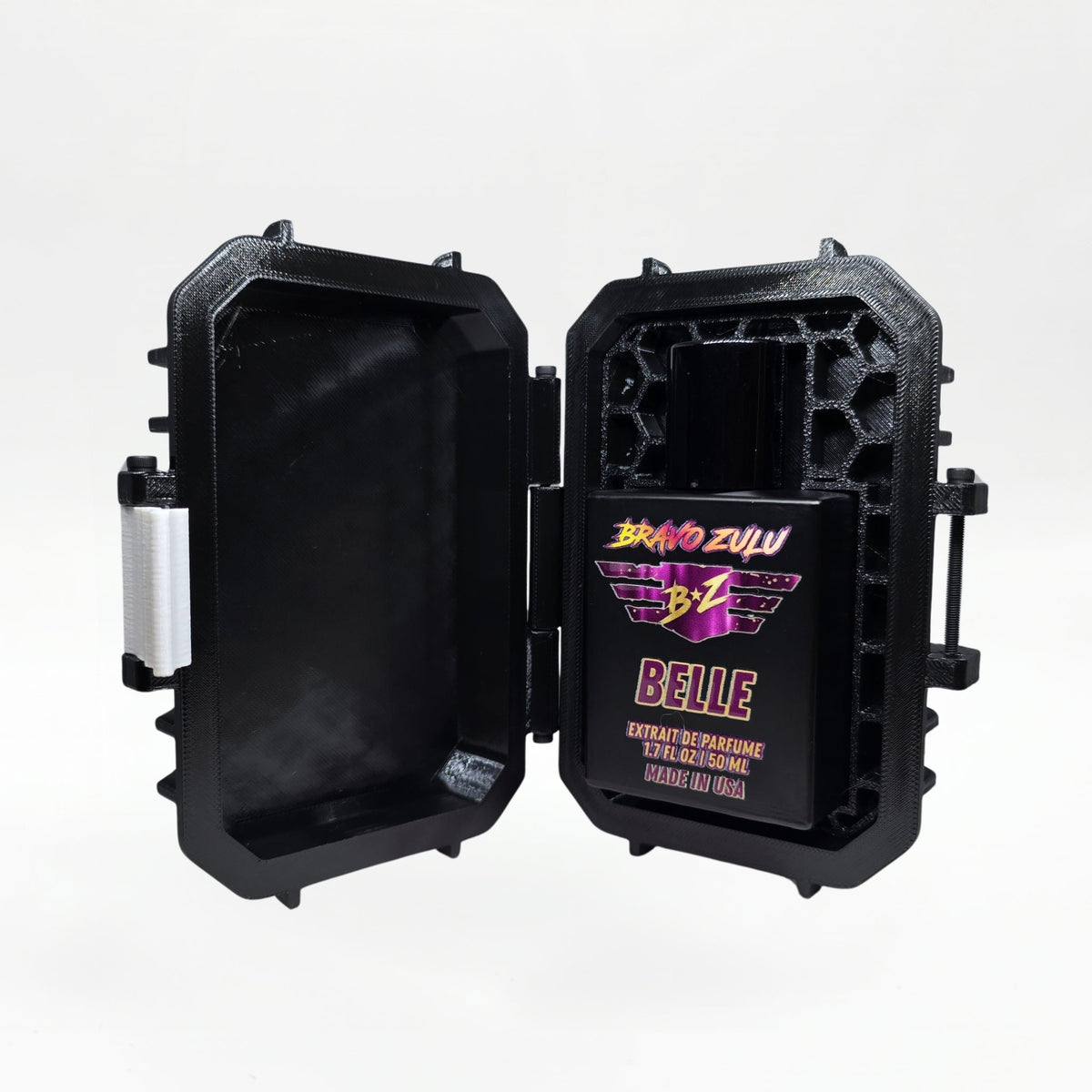 Bravo Zulu BELLE Extrait de Parfum docked in tactical case