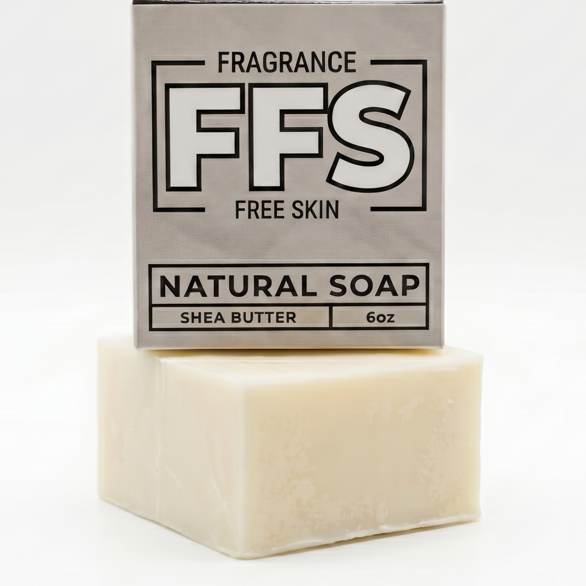 Flagship FFS shea butter soap bar close-up
