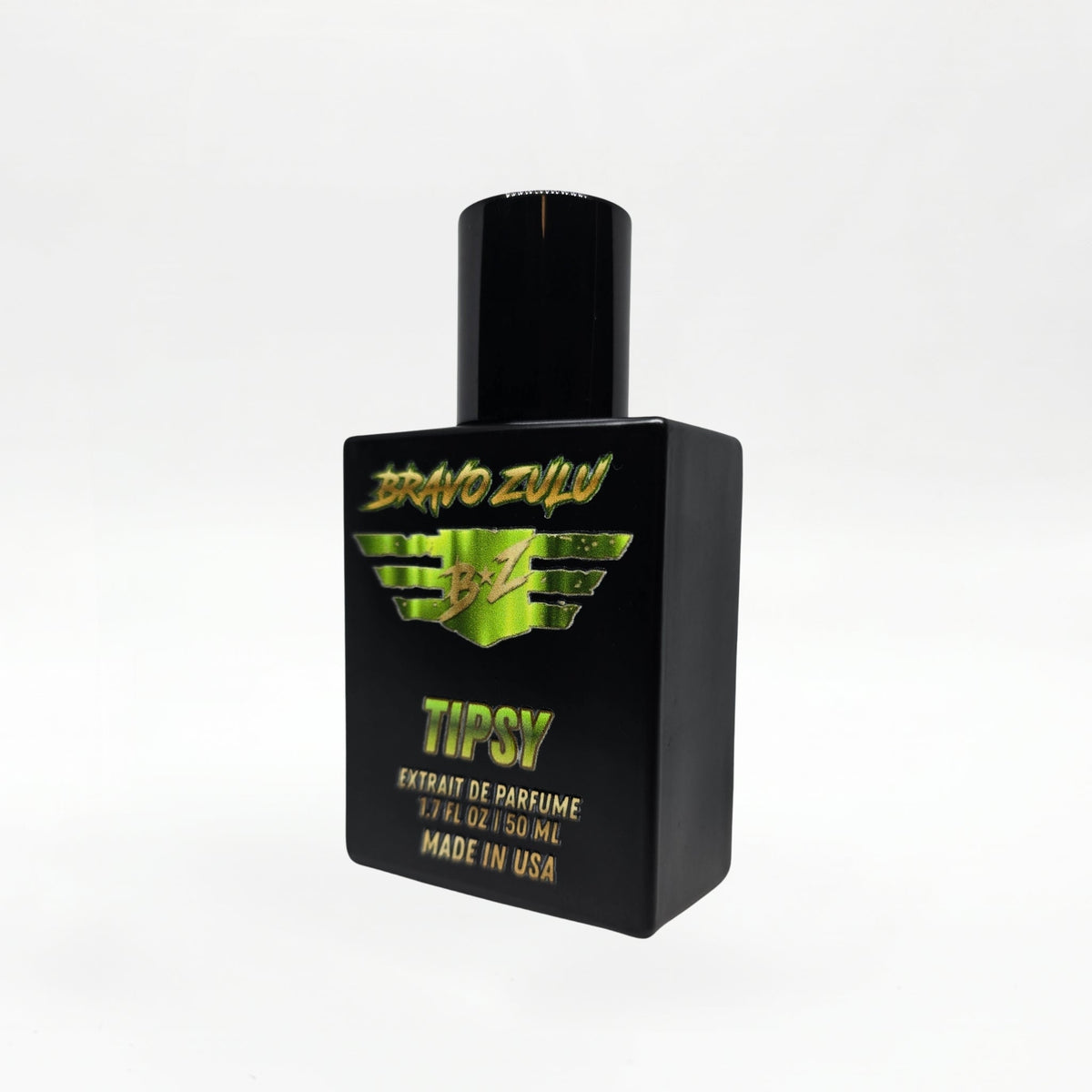 Bravo Zulu TIPSY Extrait de Parfum angled studio shot