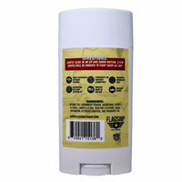 Back of product: Ingredients and product benefits of 1776 Natural Deodorant.