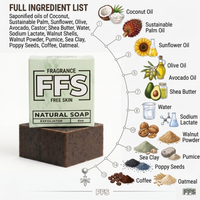 Flagship FFS exfoliating soap bar packaging