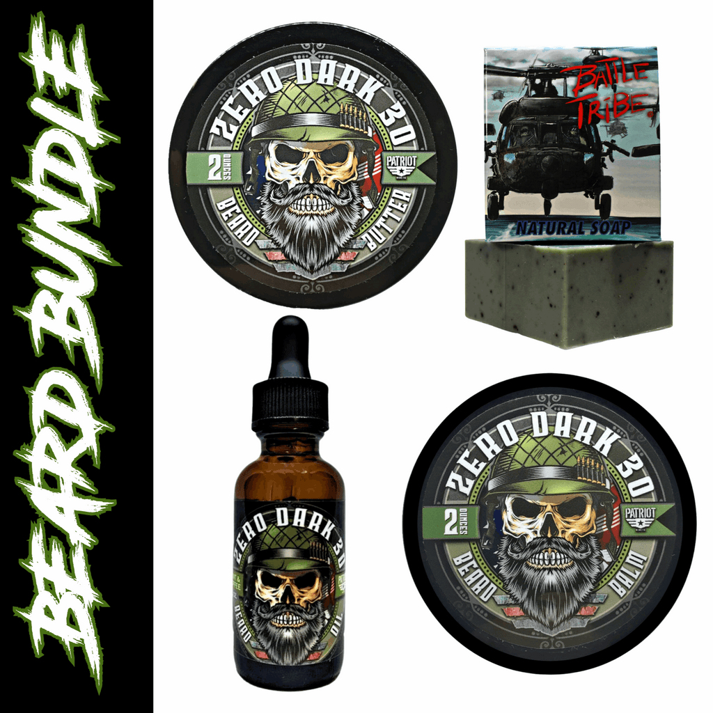 Zero Dark 30 Beard Bundle Balm/Butter/Oil/Natural Soap – Patriot And ...