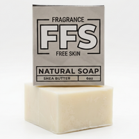 Flagship FFS fragrance-free soap bar close-up