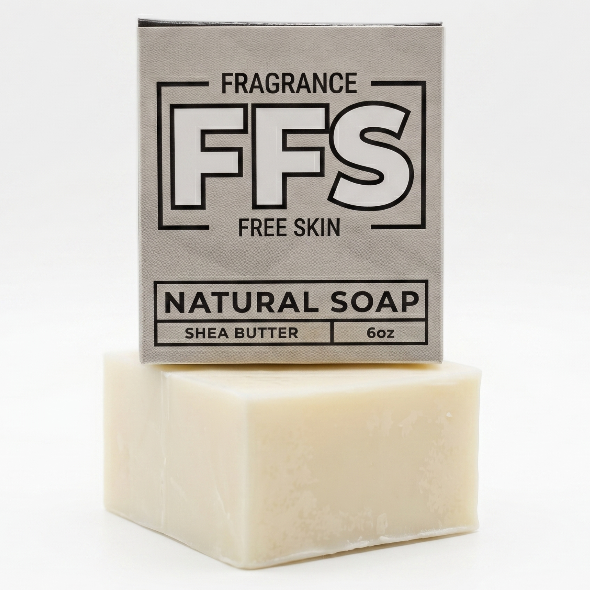 Flagship FFS fragrance-free soap bar close-up