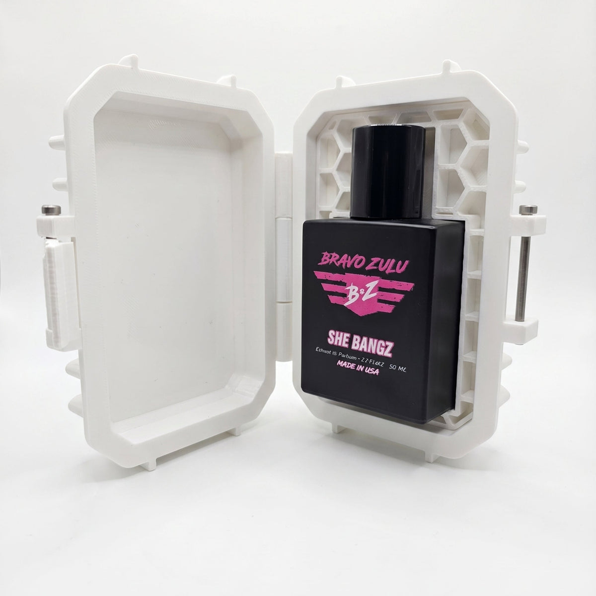 Bravo Zulu SHE BANGZ Extrait de Parfum docked in tactical case