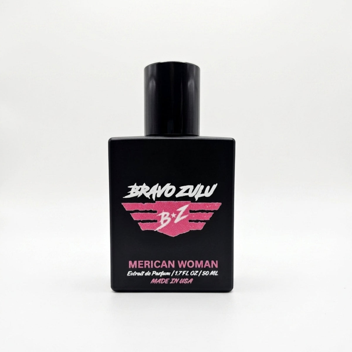 Bravo Zulu MERICAN WOMAN Extrait de Parfum studio front shot
