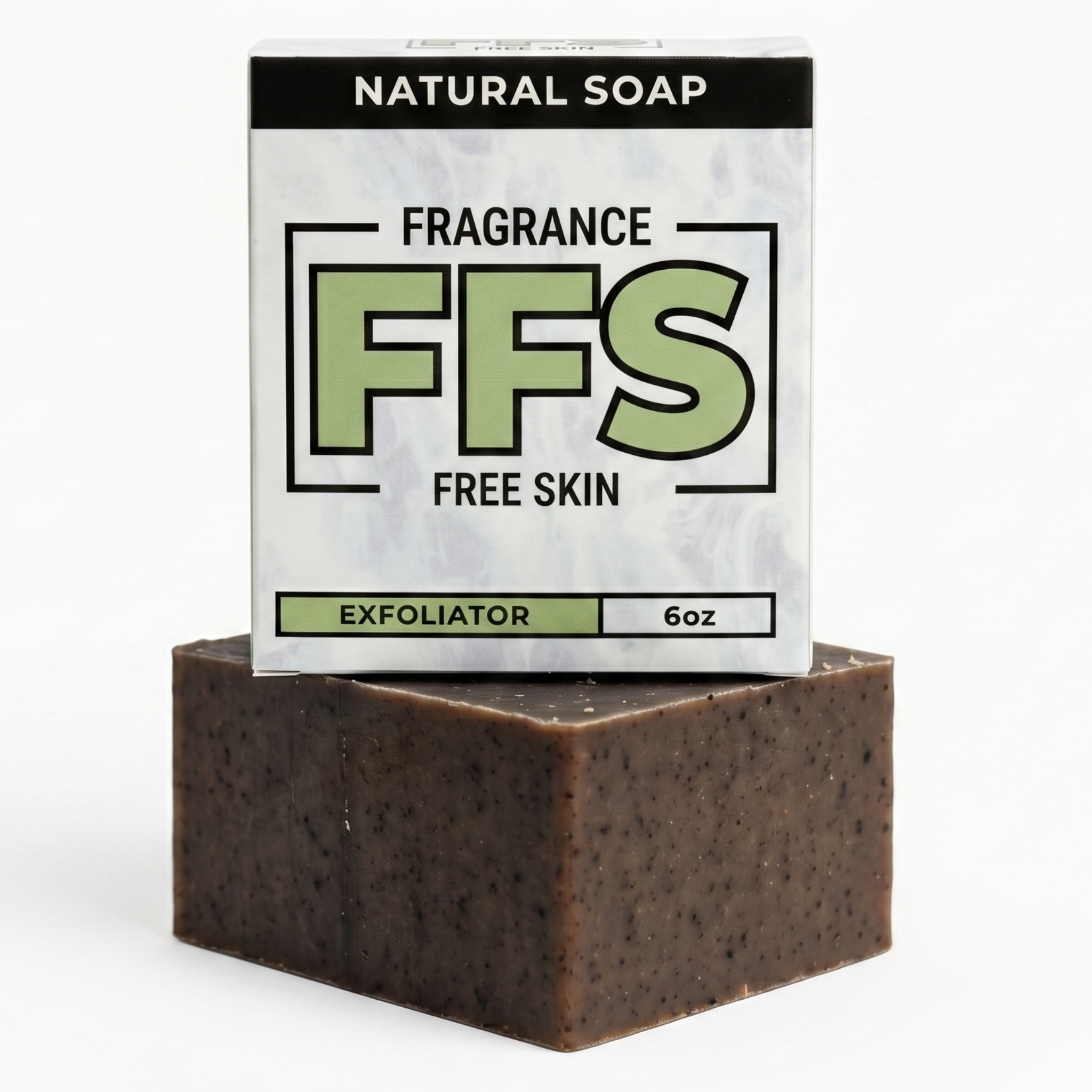 Flagship FFS exfoliating soap bar close-up
