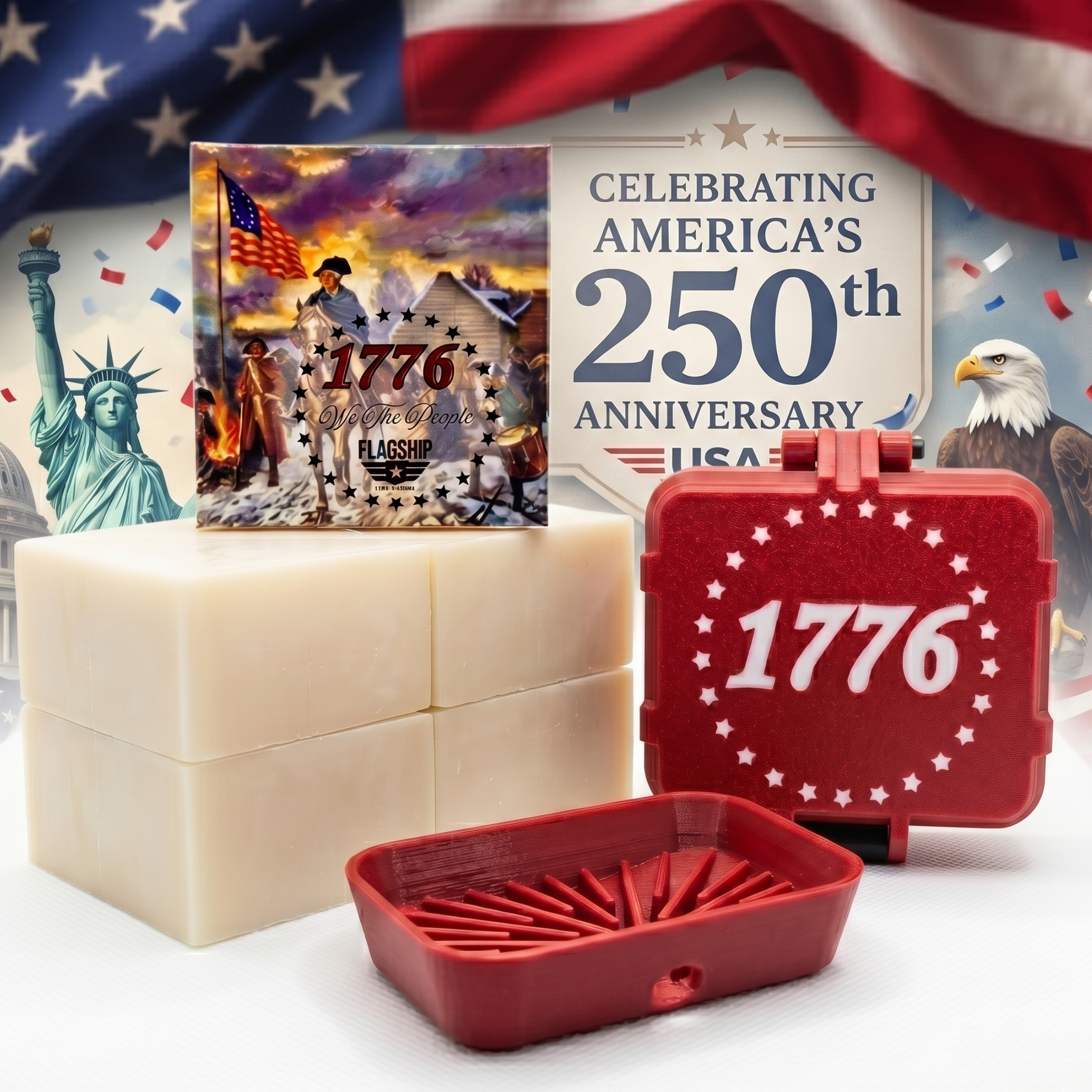 1776 Soap Saver Bundle Red