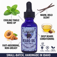 Tingle Balls Peppermint & Vanilla Beard Oil | 1 oz Natural Oil
