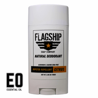 Main Image: Hipster Repellent Natural Deodorant in a minimalist yet bold design.