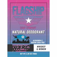 Front Label: NARC Birchwood & Oud Natural Deodorant in a sophisticated design.