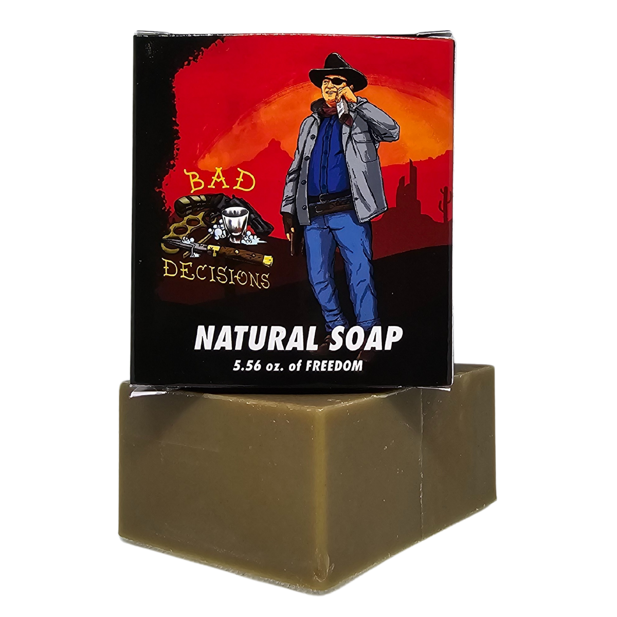Bad Decisions - Whiskey natural soap, included in the Top Seller Men's 6-Pack Bundle