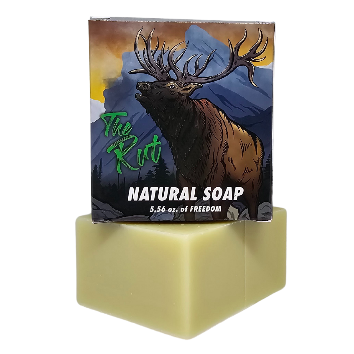 The Rut - Pine & Cedarwood natural soap, included in the Top Seller Men's 6-Pack Bundle
