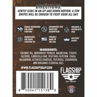 Back Label: Ingredients and key features of Skinny Jeans Natural Deodorant.