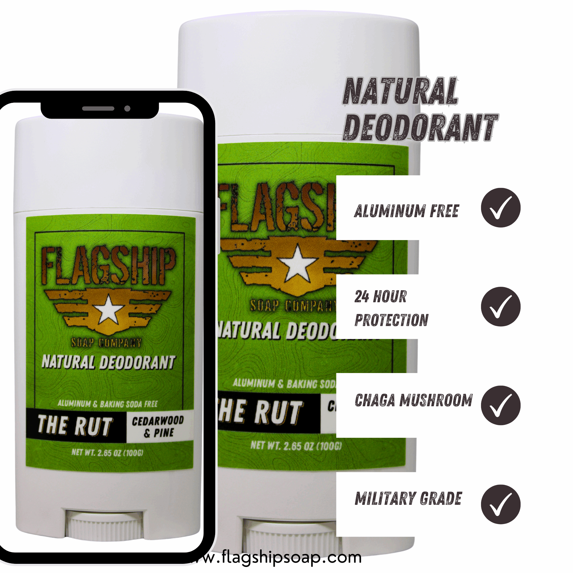 Product Highlights: A fresh, forest-inspired deodorant with cedarwood and pine.
