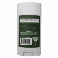 Back of product: Ingredients and key features of Zero Dark 30 Deodorant.