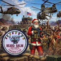 Bad Santa Christmas Beard Balm - Orange, Clove & Cinnamon gift for men, holiday lifestyle