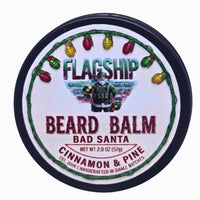 Flagship Bad Santa 2oz Beard Balm tin, Christmas gift for men