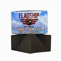 Bad Santa Christmas Soap box, front view - Red Hot Cinnamon, gift for men