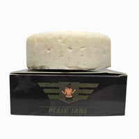 Flagship Soap Company Plain Jane fragrance-free beard wash puck, 3 oz with box