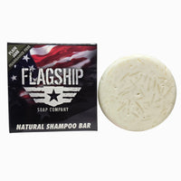 Plain Jane fragrance-free natural beard wash puck box next to 3 oz puck
