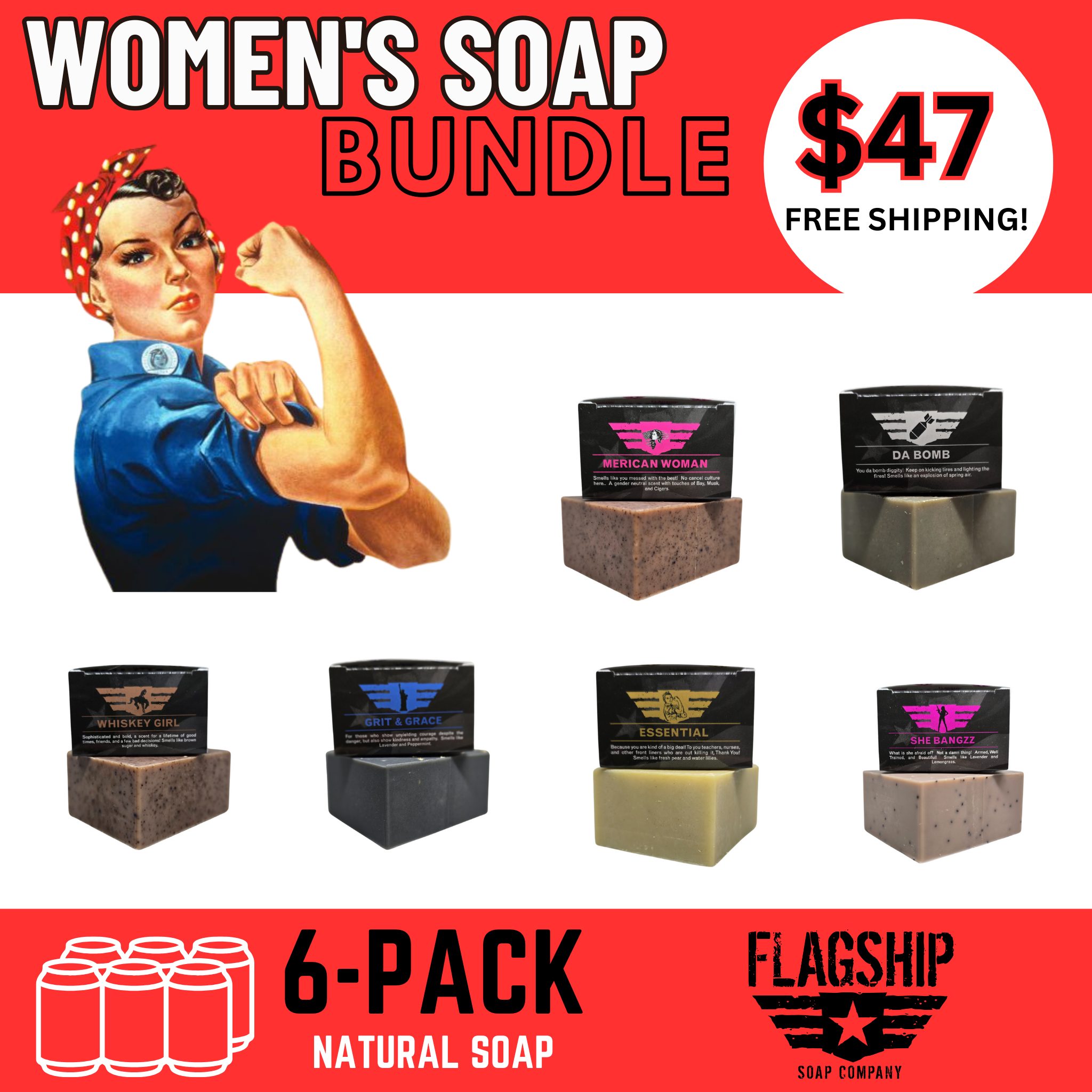 Top Seller Women's 6-Pack Bundle - Patriot And Company
