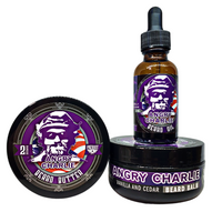 ANGRY CHARLIE BEARD BUNDLE BALM/BUTTER/OIL - Patriot Mens Company