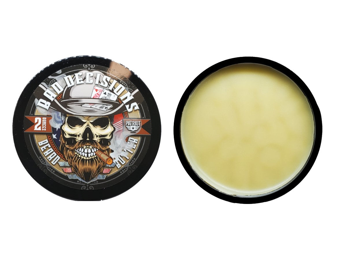 BAD DECISIONS BEARD BUTTER 2OZ LIGHT HOLD/BEARD MOISTURIZER - Patriot Mens Company