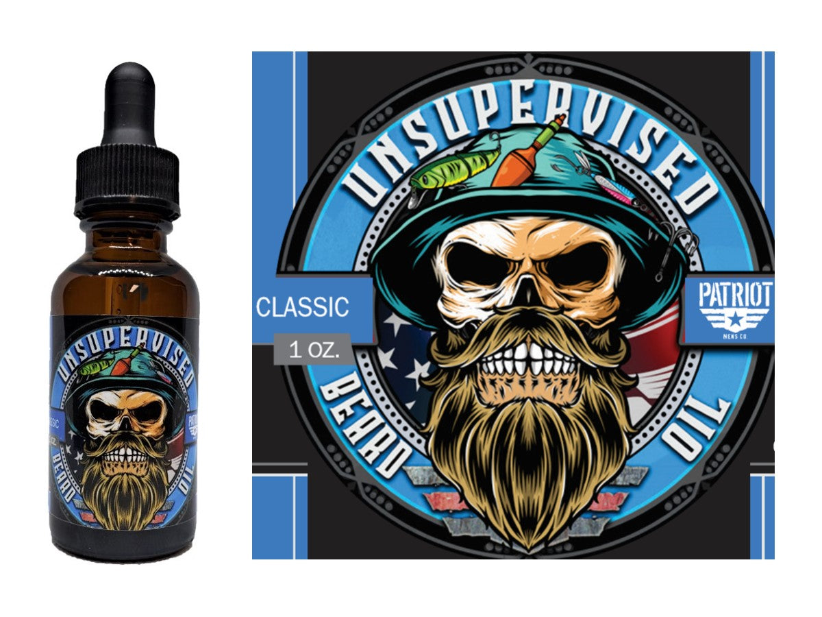 Unsupervised 1oz Natural Beard Oil Classic - Patriot Mens Company